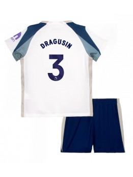 Otroški Nogometna dresi replika Tottenham Hotspur Radu Dragusin #3 Domači 2025-26 Kratek rokav (+ hlače)